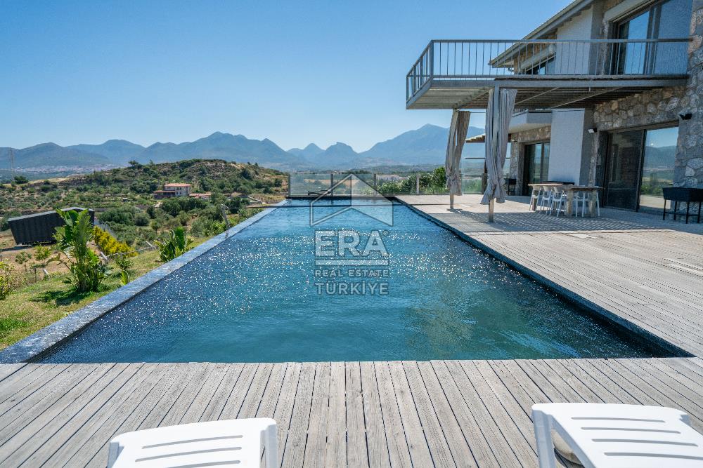DATÇA KIZLANDA 3833 m² ARSA PAYLI SATILIK 3+2 VİLLA