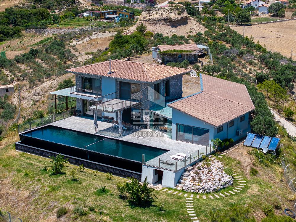 DATÇA KIZLANDA 3833 m² ARSA PAYLI SATILIK 3+2 VİLLA