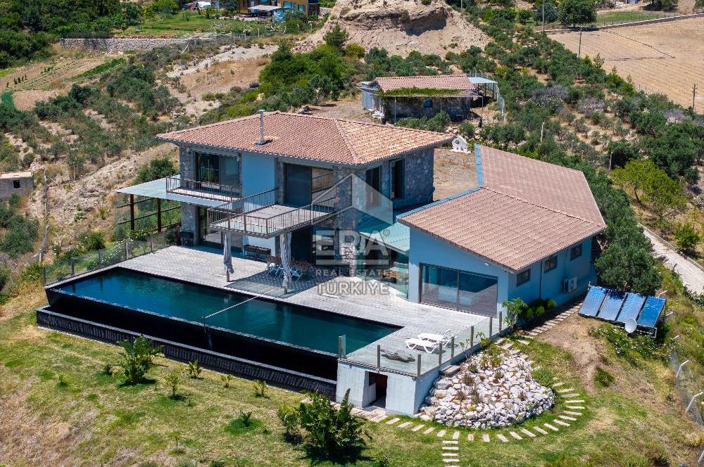 DATÇA KIZLANDA 3833 m² ARSA PAYLI SATILIK 3+2 VİLLA
