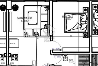 Altınovada havuzlu sitede satılık 1+1 daire