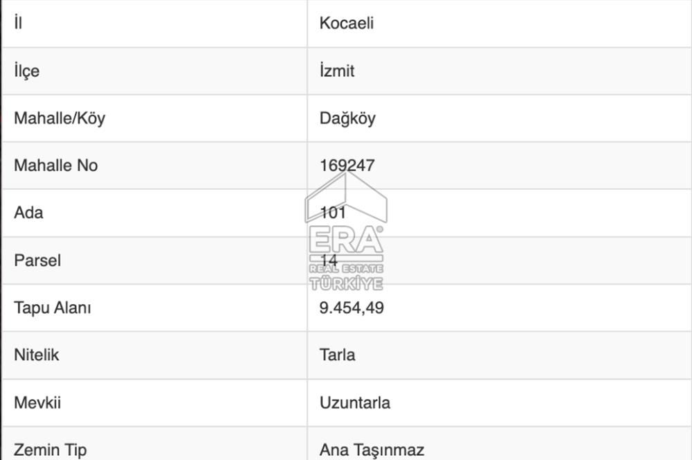 İZMİT DAĞKÖY SATILIK 17185 m2 TARLA VE EV - SATILIK FINDINLIK