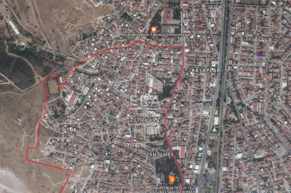 ERA PORT GÜVENCESİYLE BALIKESİR SÜTLÜCE 401,79m² ARSA