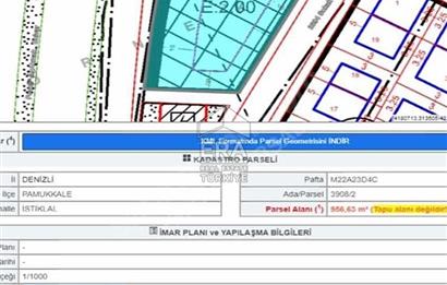 Denizli Antalya Yoluna Cepheli 956 M2 Tercihli Alan Satılık ARSA
