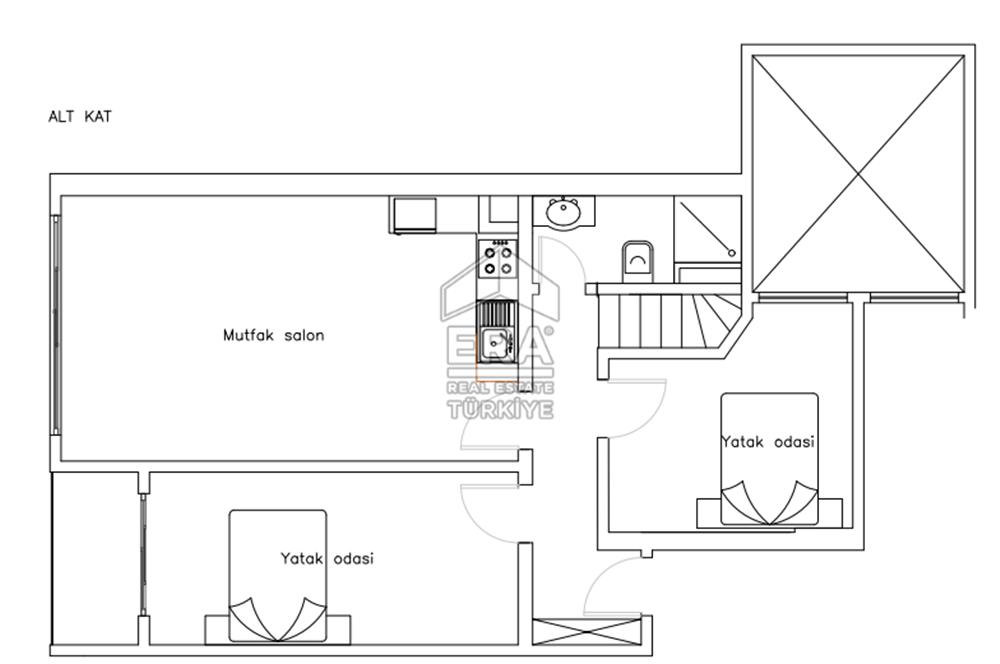 Nergiz Yasemin Park Evlerinde Satılık Teraslı 3+2 Dubleks Daire