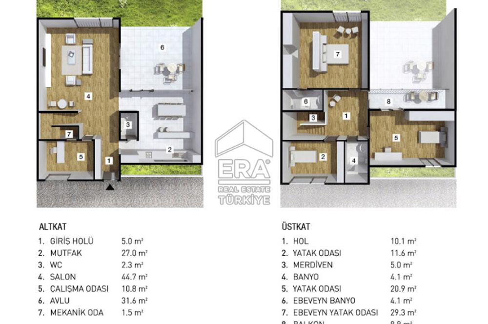 35 Sokak Sitesi 4+1 Teraslı Havuz Manzaralı Dubleks