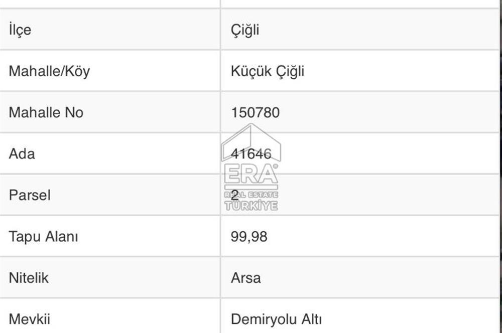 Çiğli Ata Sanayi Yakınında Satılık 100 m2 Arsa
