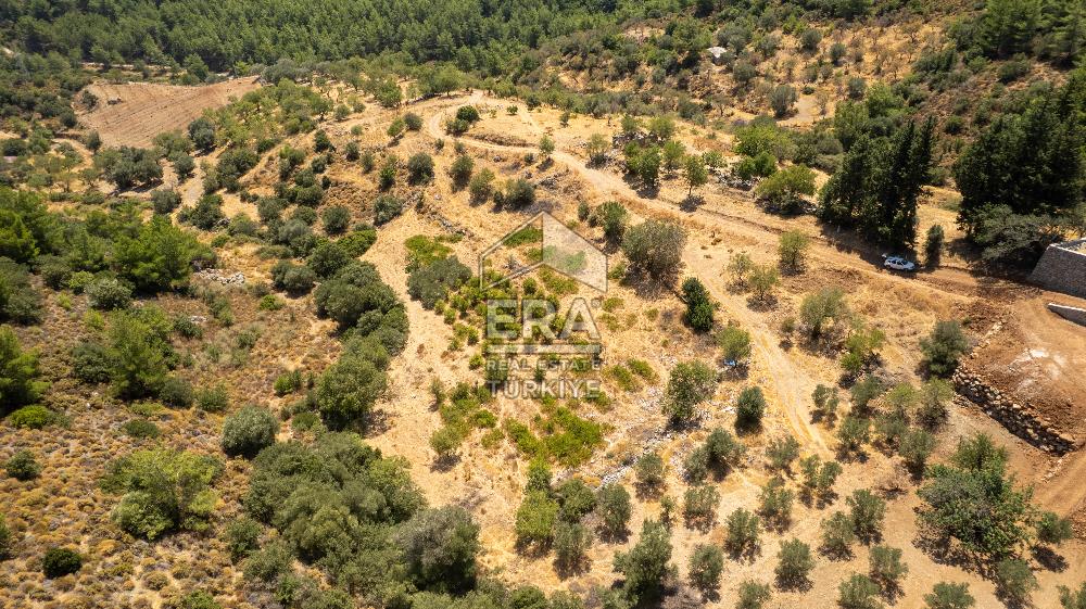 Datça Hızırşah'ta Satılık Deniz Manzaralı 1.051 m2 Tarla