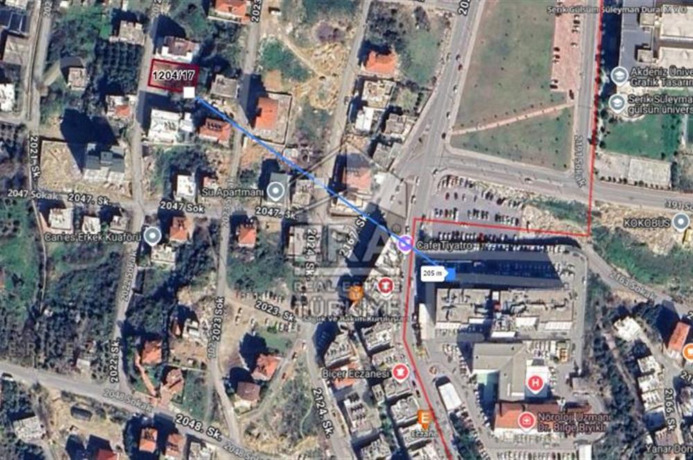 SERİK CUMALI DEVLET HASTANESİ YAKININDA 527 M2 SATILIK ARSA