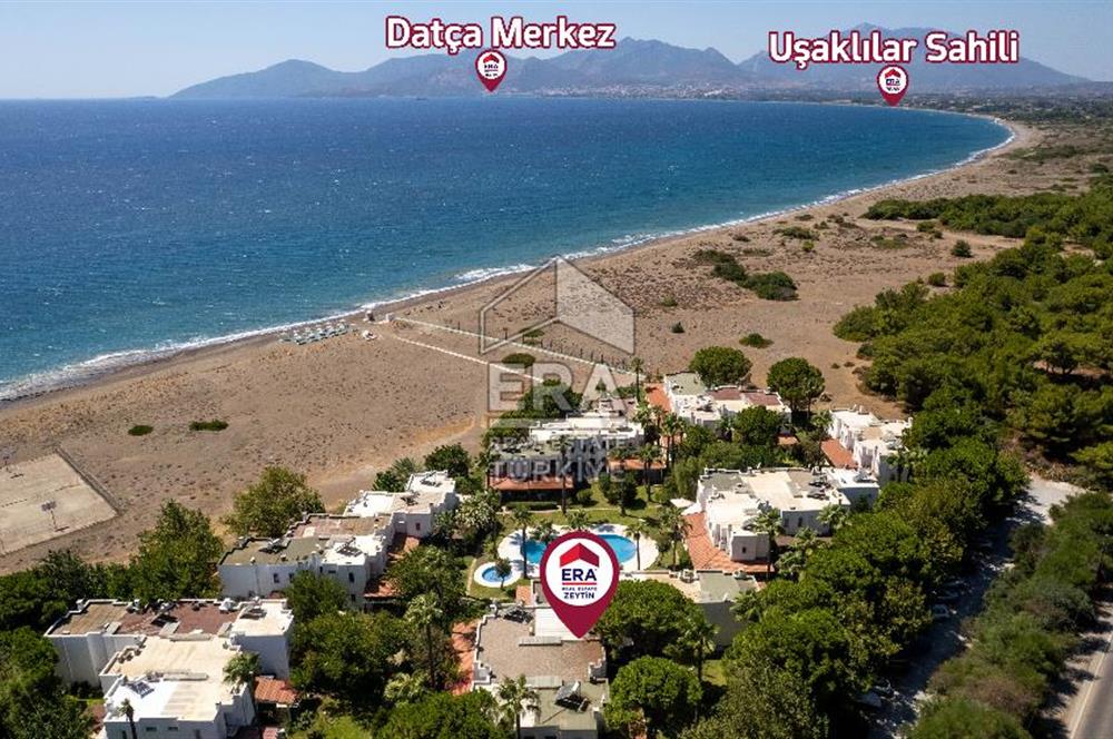 Datça Zarbun Sitesinde Denize Sıfır, Havuzlu 2+1 Satılık Villa