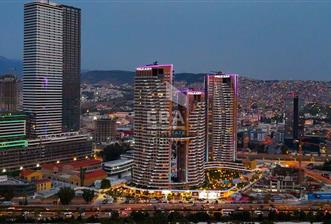 Folkart Vega'da A1Blok Deniz Cephe 1+1 Esyali Satilik Daire