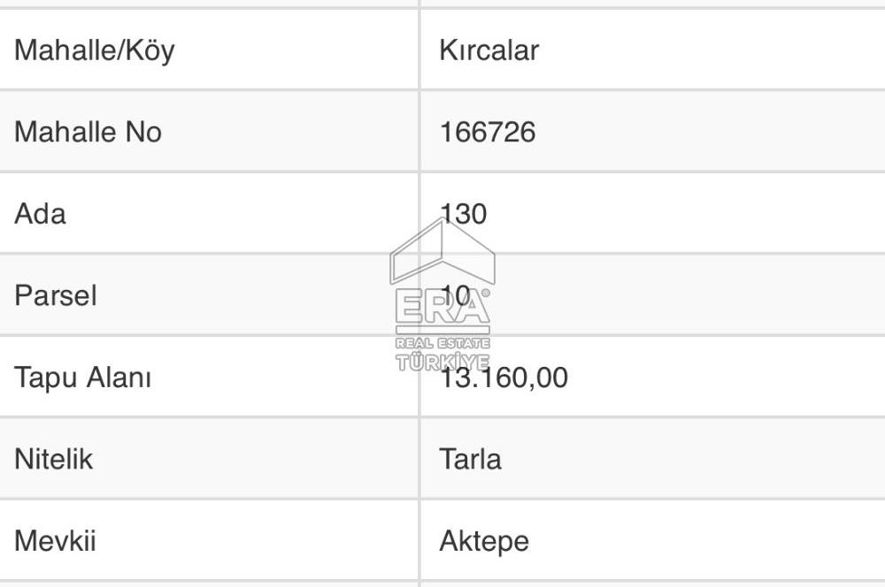Ayvalık Kırcalarda satılık tarla