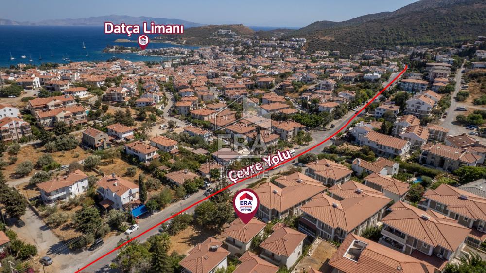Datça Merkezde Satılık Deniz Gören 3.5+1Tripleks 180m2 Müstakil Ev