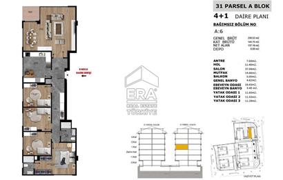 ALA ÇAMLICA KONAKLARI'NDA 4+1 SATILIK FERAH DAİRE