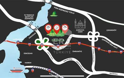 ALA ÇAMLICA KONAKLARI'NDA 4+1 SATILIK FERAH DAİRE