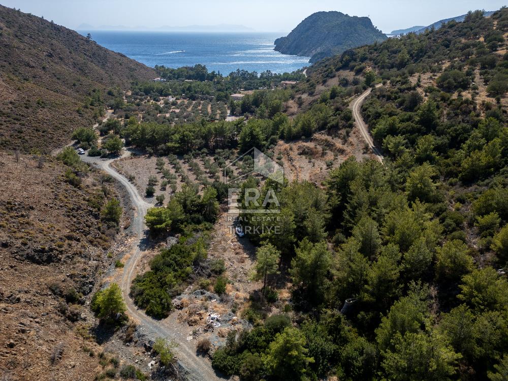 Datça Mesudiye Kızılbük koyunda 1.496,48m2 Tarla