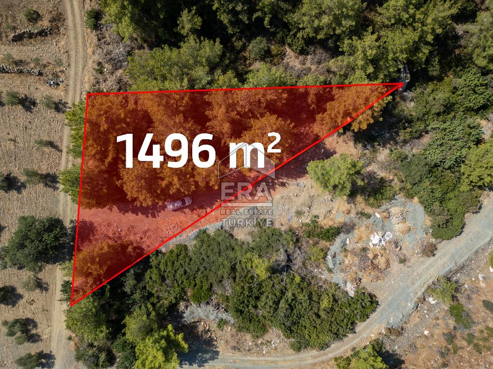 Datça Mesudiye Kızılbük koyunda 1.496,48m2 Tarla