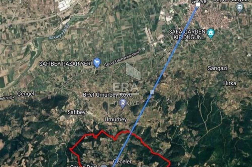 ERA KARAT SAKARYA GEYVE CECELER TREKKİNG ALANINDA SATILIK 2200 M2 TARLA