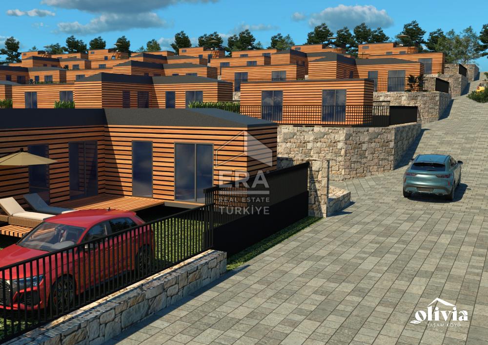 Datça Mesudiye'de Deniz Manzaralı Satılık 180 m2 Parsellenmiş Arazi