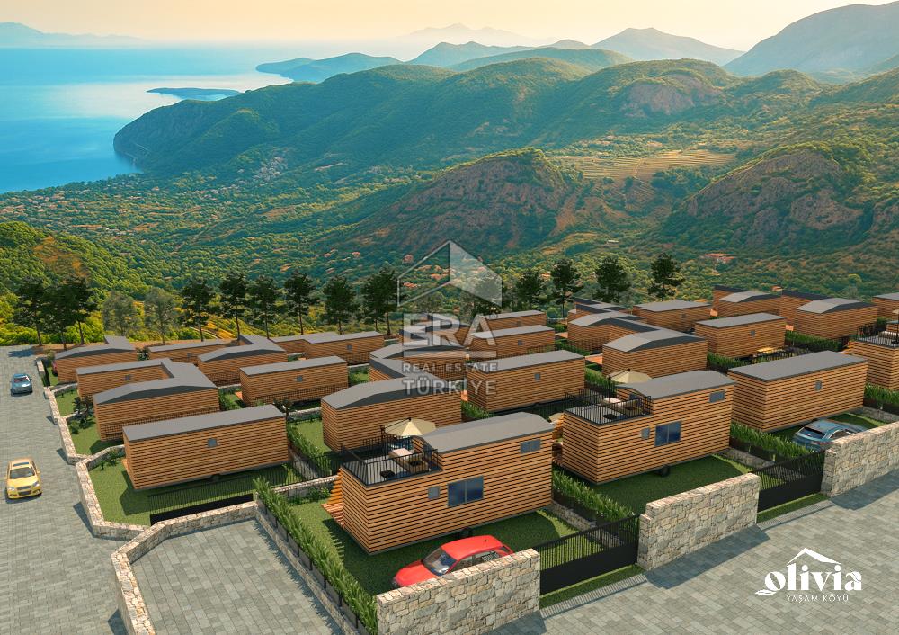 Datça Mesudiye'de Deniz Manzaralı Satılık 180 m2 Parsellenmiş Arazi