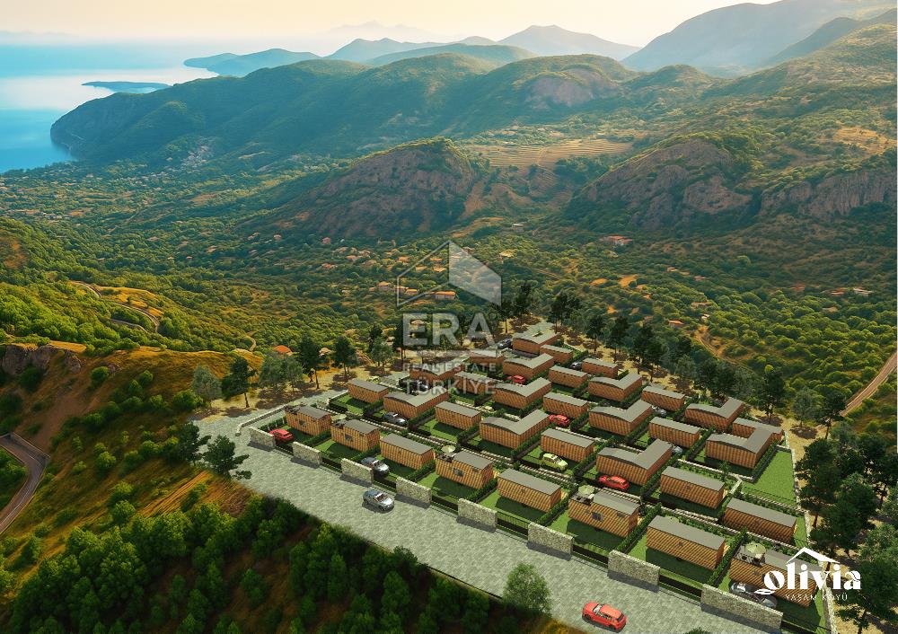 Datça Mesudiye'de Deniz Manzaralı Satılık 180 m2 Parsellenmiş Arazi