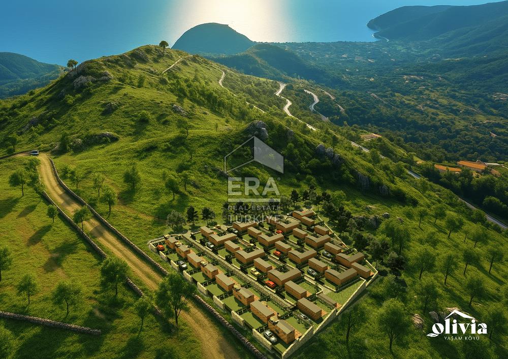 Datça Mesudiye'de Deniz Manzaralı Satılık 180 m2 Parsellenmiş Arazi
