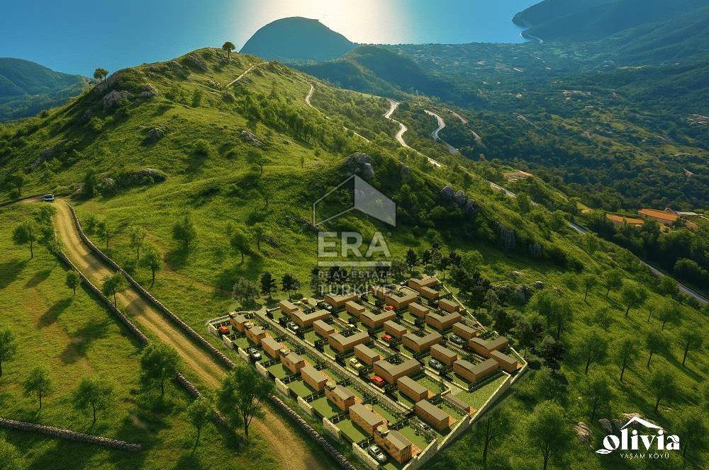 Datça Mesudiye'de Deniz Manzaralı Satılık 180 m2 Yaşam Alanı