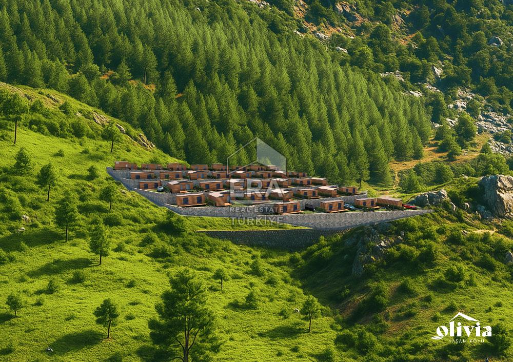 Datça Mesudiye'de Deniz Manzaralı Satılık 180 m2 Parsellenmiş Arazi