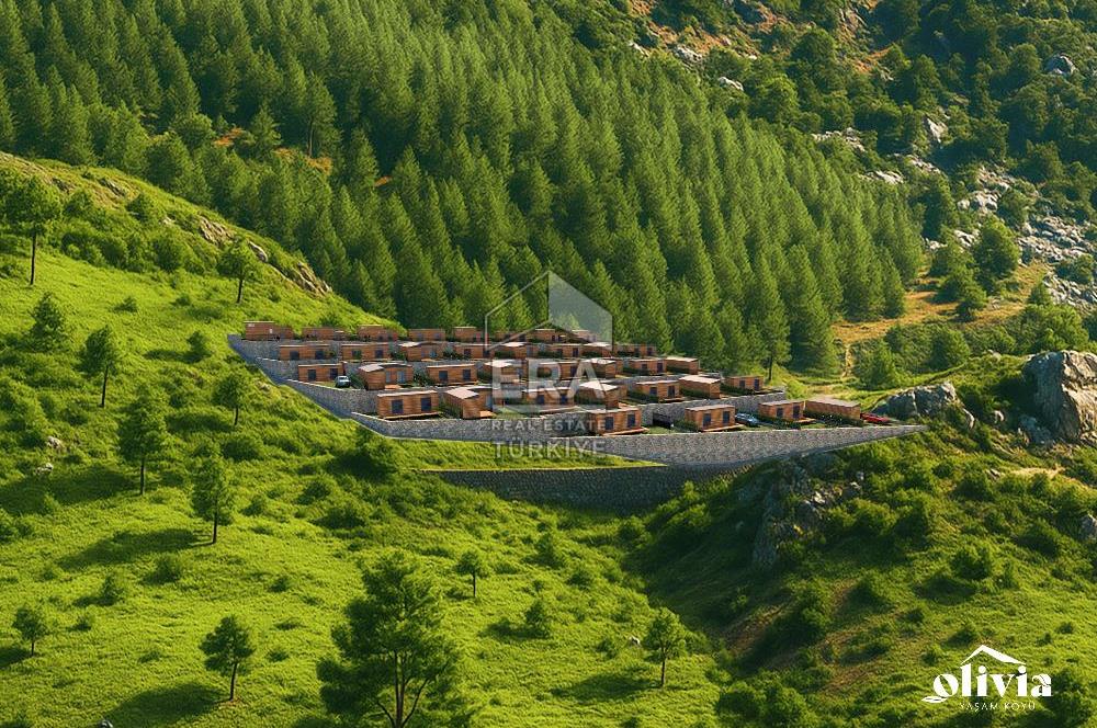 Datça Mesudiye'de Deniz Manzaralı Satılık 180 m2 Yaşam Alanı