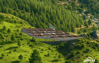 Datça Mesudiye'de Deniz Manzaralı Satılık 180 m2 Yaşam Alanı