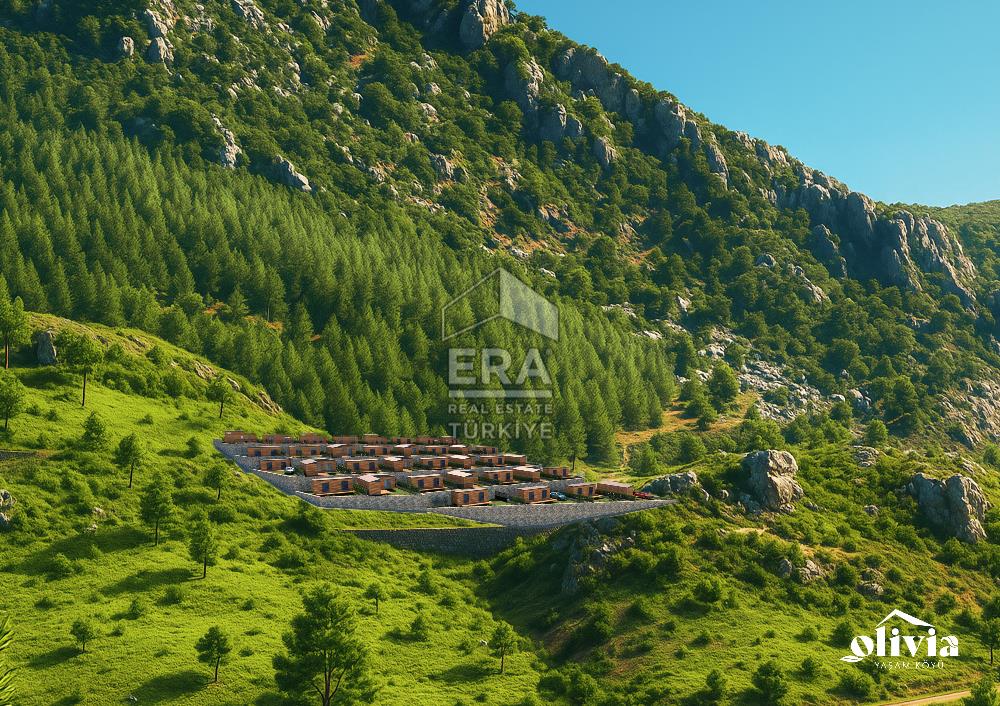 Datça Mesudiye'de Deniz Manzaralı Satılık 180 m2 Parsellenmiş Arazi