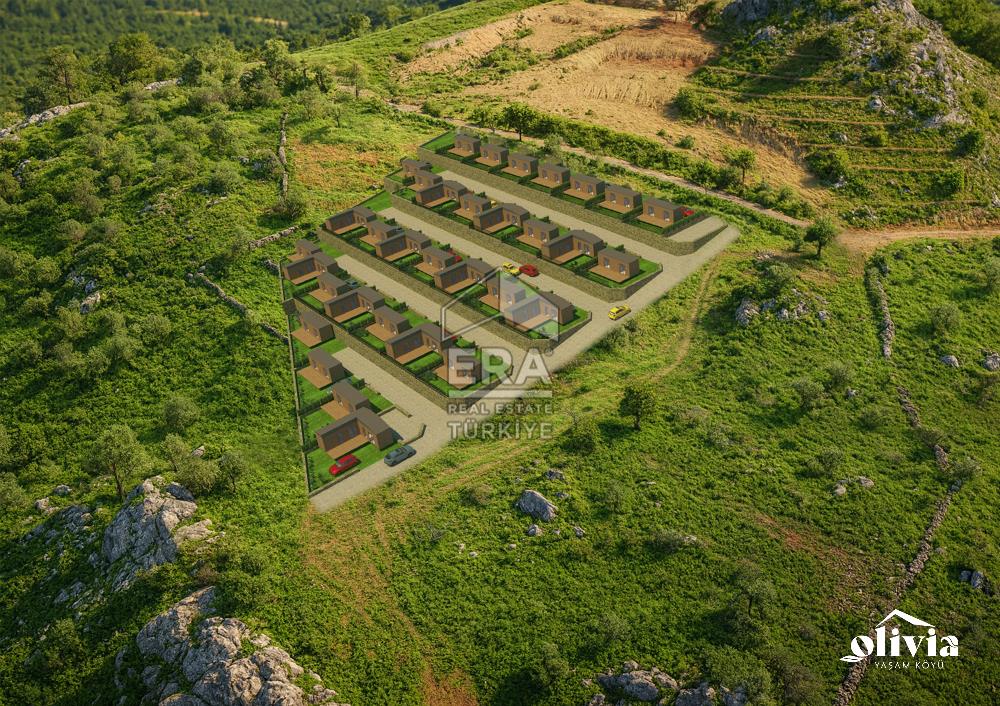 Datça Mesudiye'de Deniz Manzaralı Satılık 180 m2 Parsellenmiş Arazi