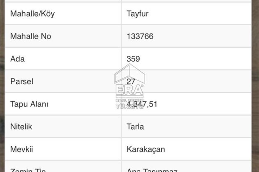 ERA SÖZ DEN ÇANAKKALE GELİBOLUDA SATILIK 4.347,51 M2 TARLA