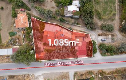 Datça Reşadiye'de 1.085m2 Arsa Paylı 7+2 Havuzlu Çiftlik Evi