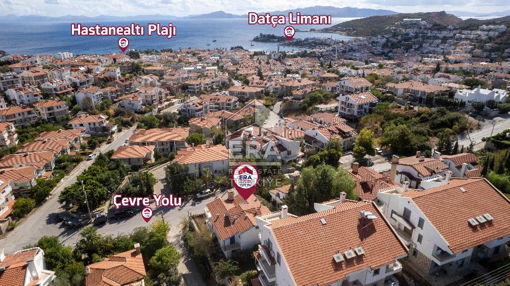 Datça Merkezde Deniz Manzaralı 277 M2 Tripleks Villa Ve Dükkan