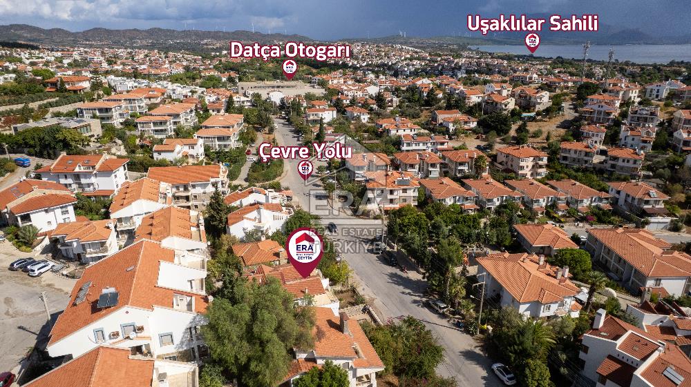 Datça Merkezde Deniz Manzaralı 277 M2 Tripleks Villa Ve Dükkan