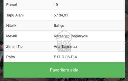 Karaaağaç Merkezde Satılık 5 Dönüm Bahçe