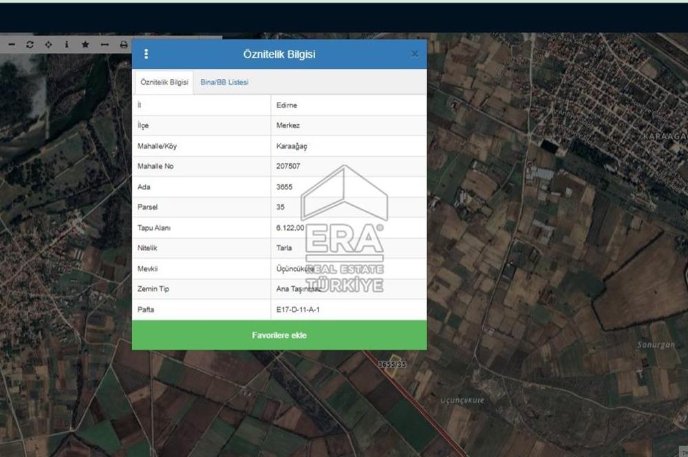 Karaağaç Merkez 6122 m2 Yüksek Verimli Tarla