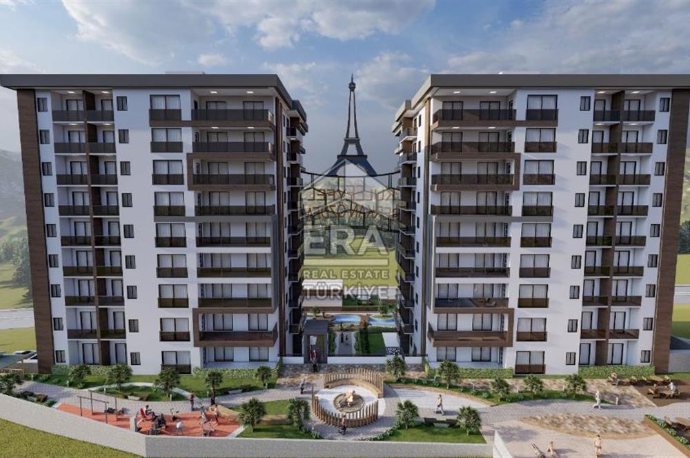 Gümüşler Bulvarı Eyfel Kule'de Geniş Sosyal İmkanlı Lüks 1+1