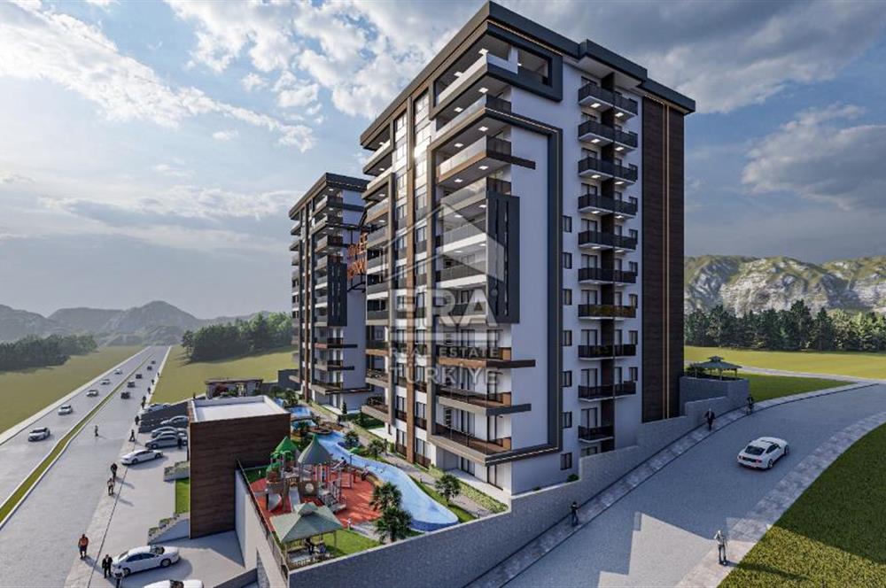 Gümüşler Bulvarı Eyfel Kule'de Geniş Sosyal İmkanlı Lüks 1+1