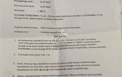 MANAVGAT KASAPLAR TÜRKBELENİNDE SATILIK 2+1 110 M2 DAİRE