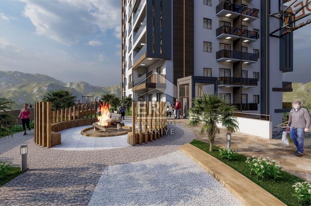 Gümüşler Bulvarı Eyfel Kule'de Geniş Sosyal İmkanlı Lüks 1+1