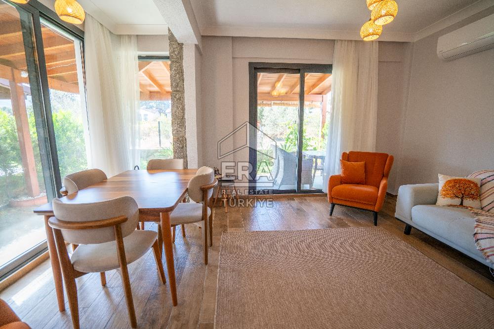 Datça Reşadiye Dalya Evleri'nde Satılık 150m2 3+1 Tripleks Villa