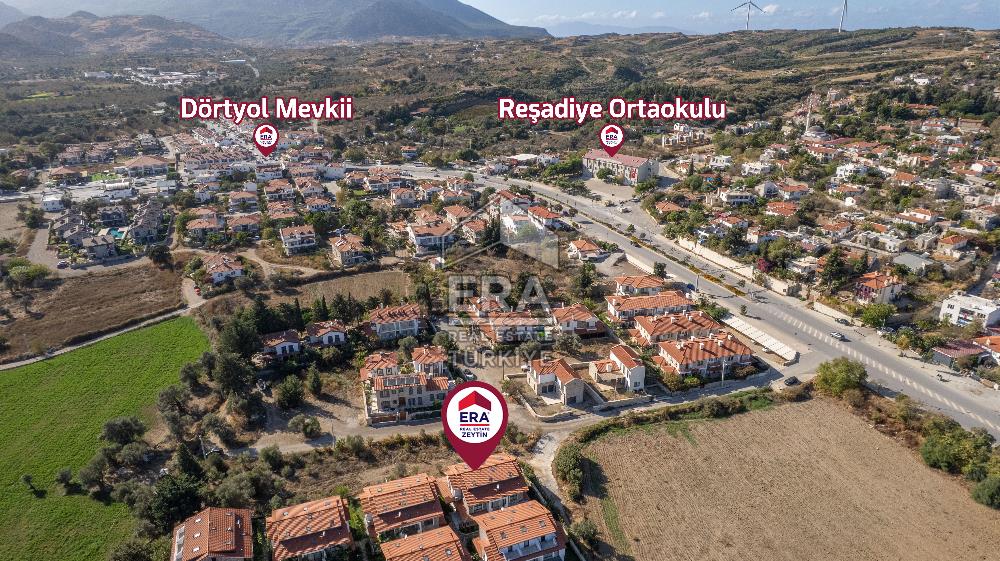 Datça Reşadiye Dalya Evleri'nde Satılık 150m2 3+1 Tripleks Villa