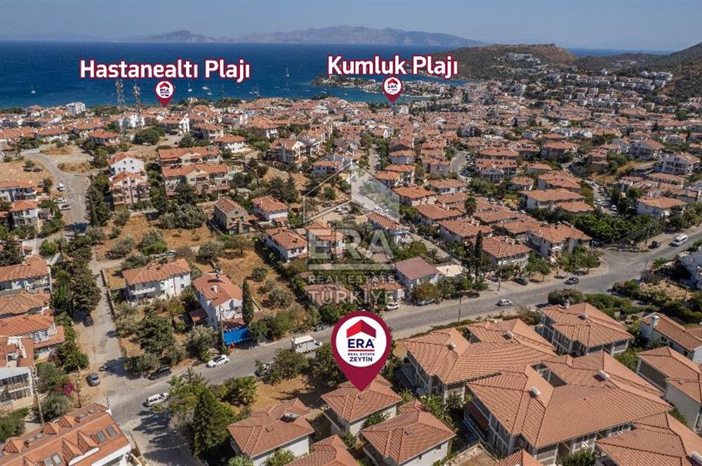 Datça Merkezde Satılık Deniz Gören 3.5+1Tripleks 180m2 Villa