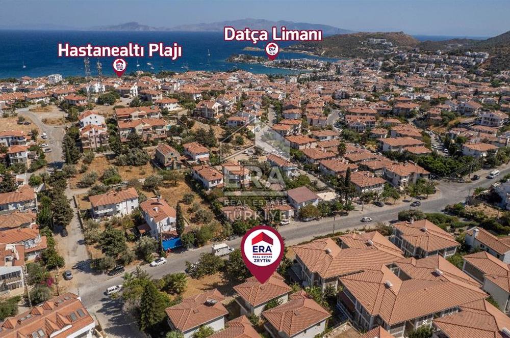Datça Merkezde Satılık Deniz Gören 3.5+1Tripleks 180m2 Villa