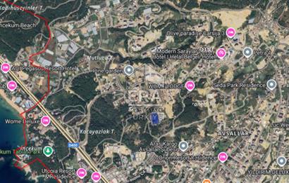 ANTALYA ALANYA AVSALLAR MAHALLESİ SATILIK TERCİHLİ TİCARİ ARSA