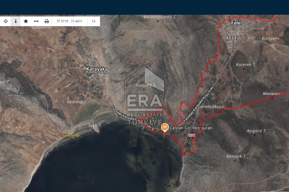 ISPARTA ŞARKİKARAAĞAÇ FELE MAHALLESİNDE SATILIK TARLA