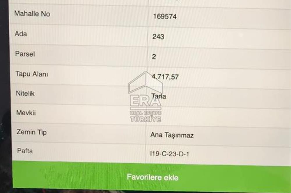 ERA SÖZ'DEN BALIKESİR PAMUKÇU MAHALLESİNDE SATILIK TARLA