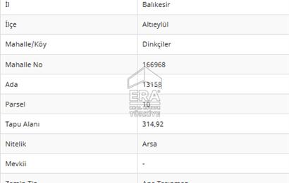 ERA PORT GÜVENCESİYLE DİNKÇİLERDE 5 KAT İMARLI ARSA