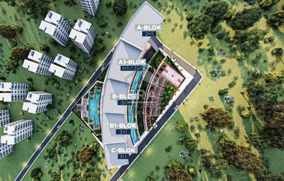 Nevora Yaşam Sitesi C Tipi Deniz Manzaralı 1+1 Satılık Daire